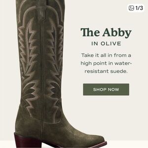 ***ISO*** Abby’s Olive DeerSkin Tecovas | Size 11